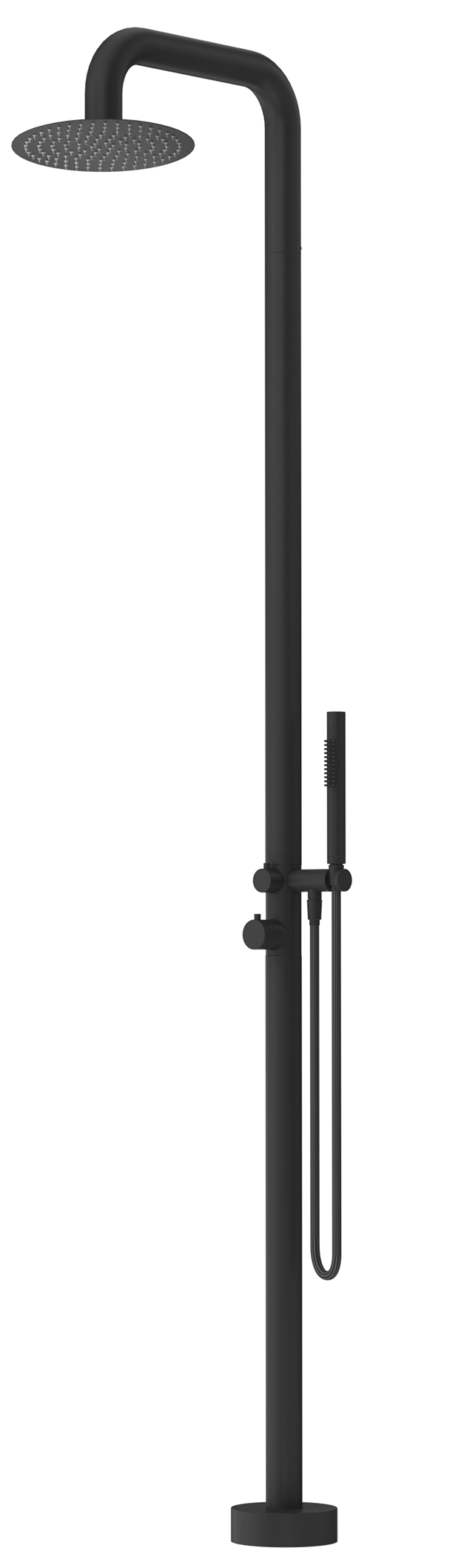 MICA SOFT SQUARE FREESTANDING OUTDOOR SHOWER