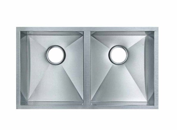 TSI KITCHEN DOUBLE BOWL SINK - ROUND EDGES