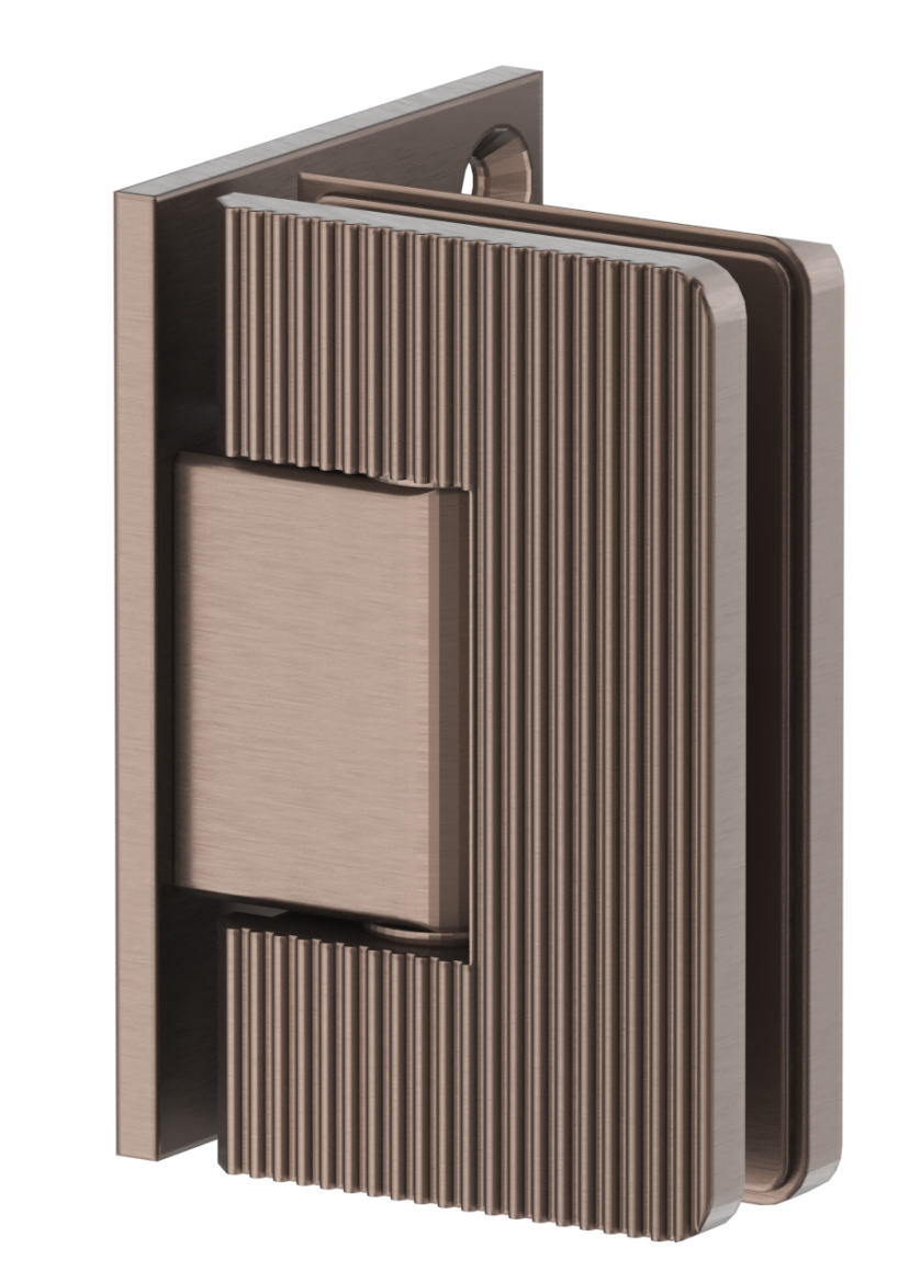 BV - SHOWER SCREEN HINGE - FLUTED - GLASS TO WALL