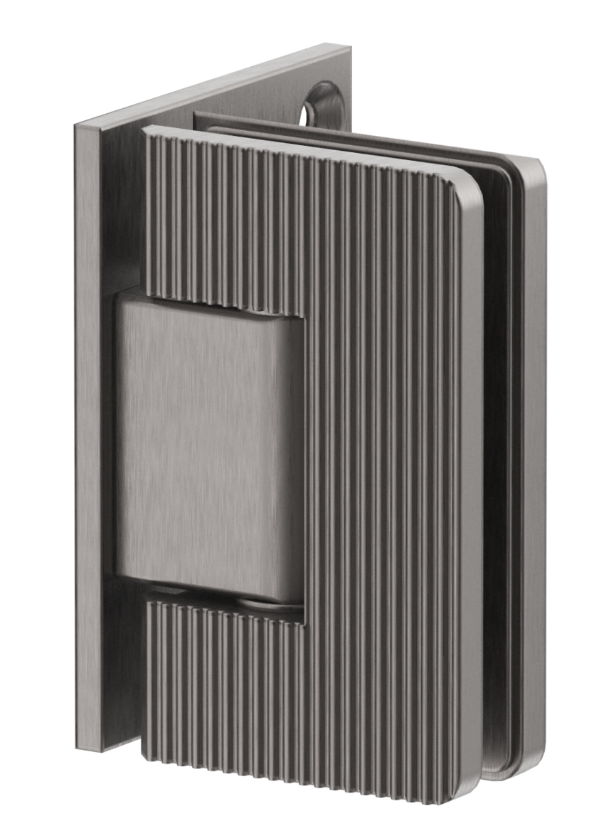 BV - SHOWER SCREEN HINGE - FLUTED - GLASS TO WALL