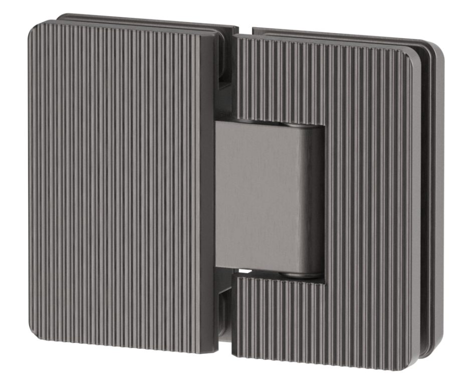 BV - SHOWER SCREEN HINGE - FLUTED - GLASS TO GLASS