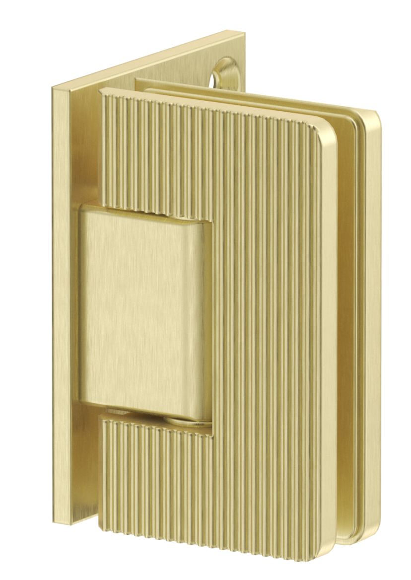 BV - SHOWER SCREEN HINGE - FLUTED - GLASS TO WALL