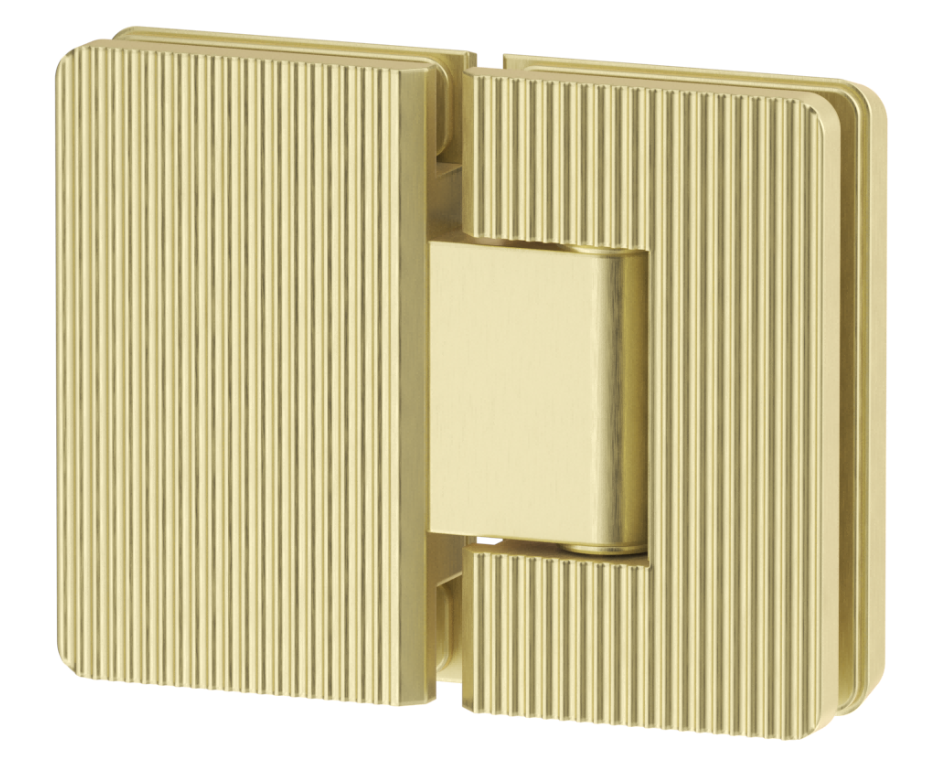 BV - SHOWER SCREEN HINGE - FLUTED - GLASS TO GLASS
