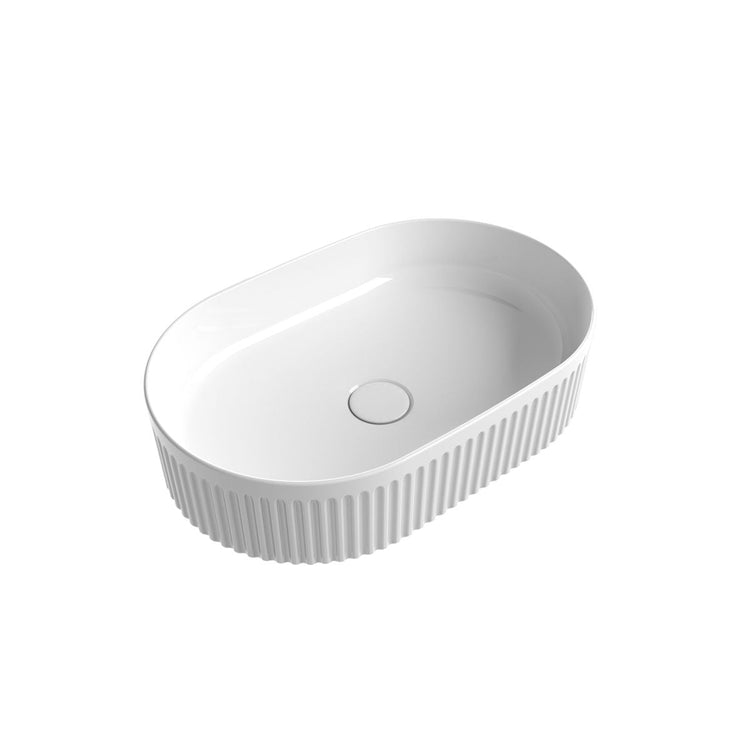 CADEL FLUTED OVAL BASIN – Plumbed