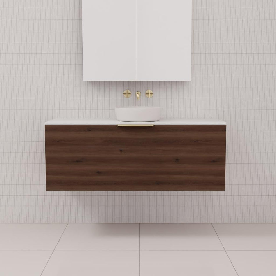 ZOE CHESTNUT WALL HUNG VANITY