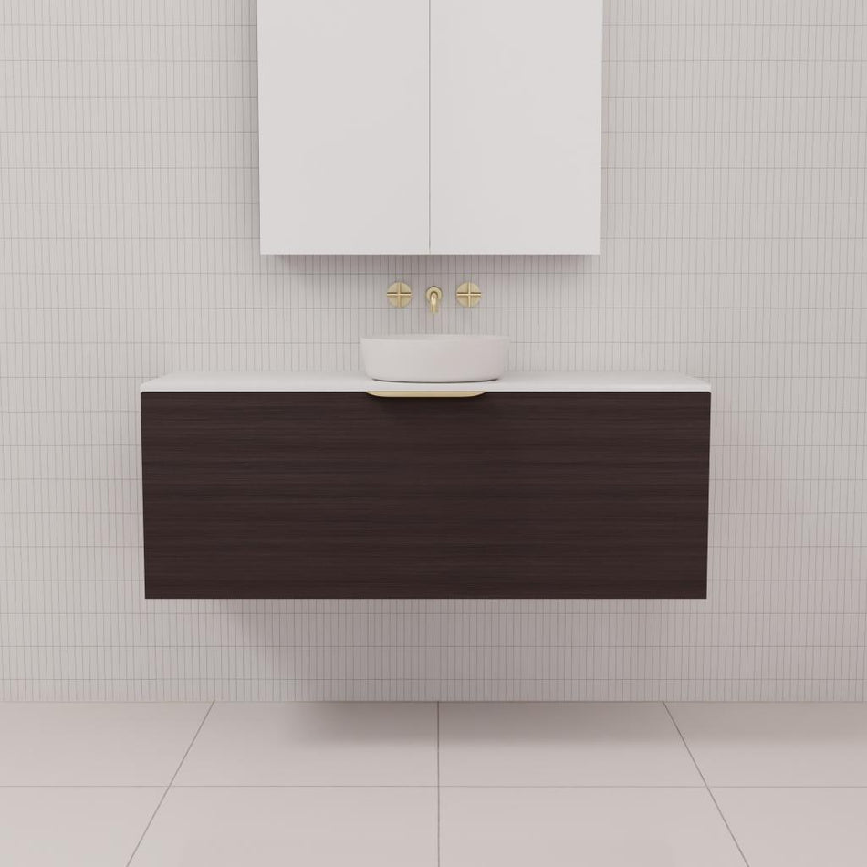 ZOE ESPRESSO OAK WALL HUNG VANITY