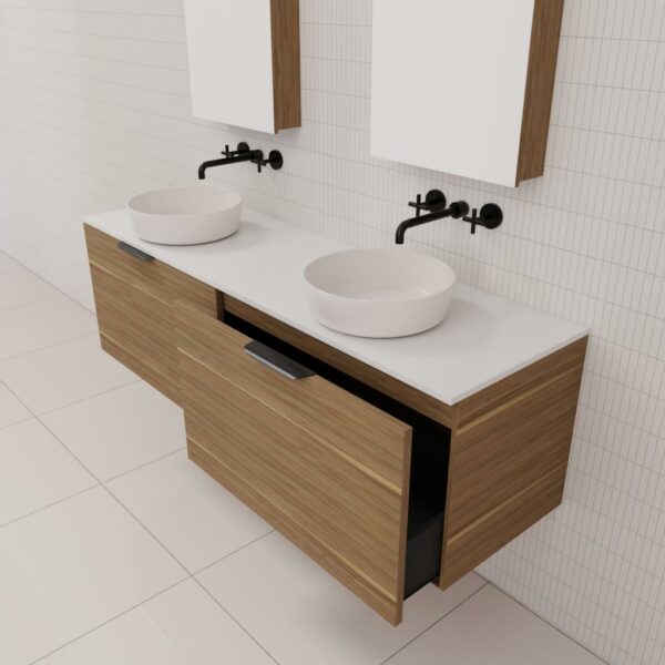 ZOE TUSCAN OAK WALL HUNG VANITY