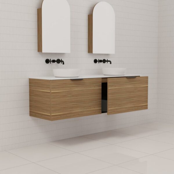 ZOE TUSCAN OAK WALL HUNG VANITY