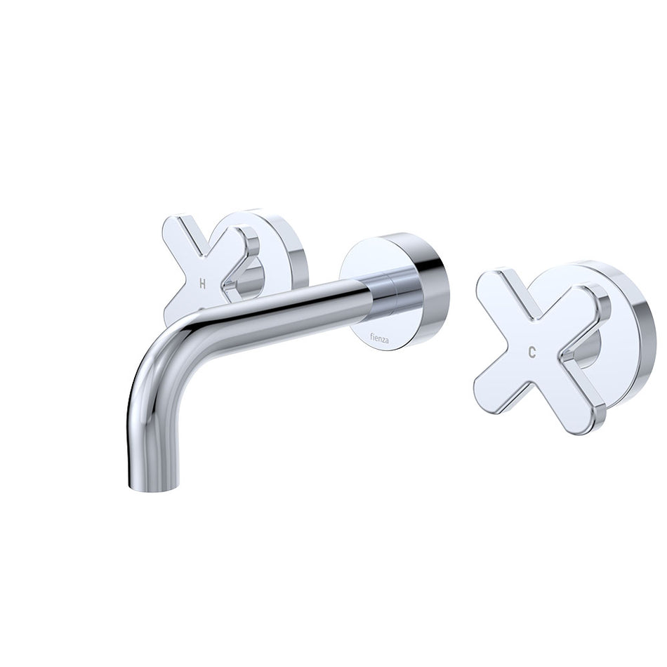 KAYA CROSS TAPS WALL BASIN/BATH SET