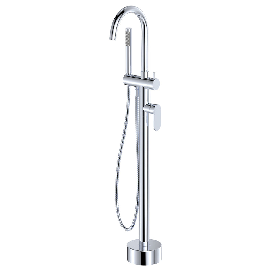 EMPIRE SLIM FLOOR MOUNTED BATH MIXER WITH HAND SHOWER