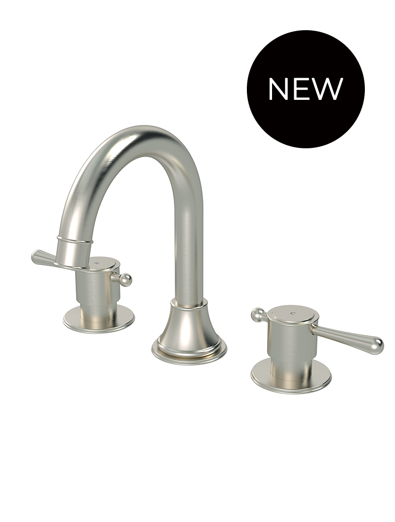 MEIR HARRINGTON THREE HOLE BASIN SET WITH LEVER HANDLE