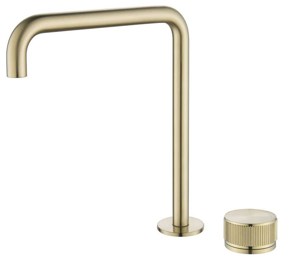 MICA FLUTED SOFT-SQUARE HOB SINK MIXER
