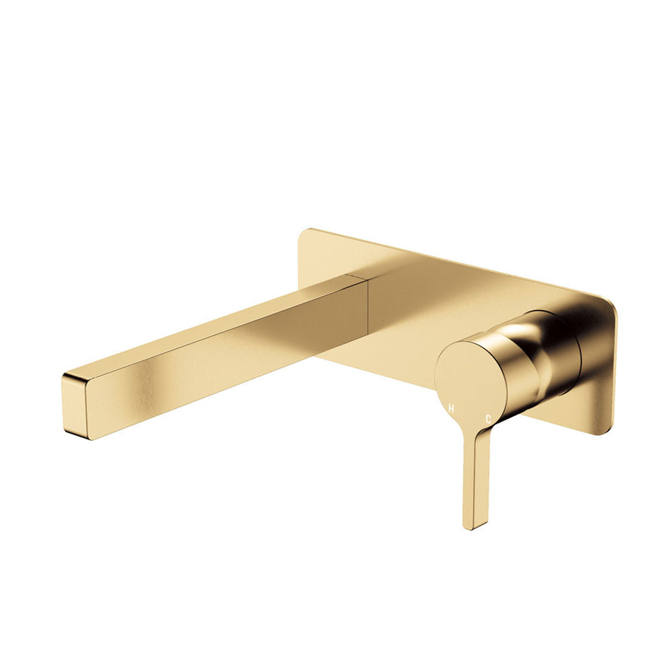 SANSA WALL MIXER AND SPOUT ON PLATE