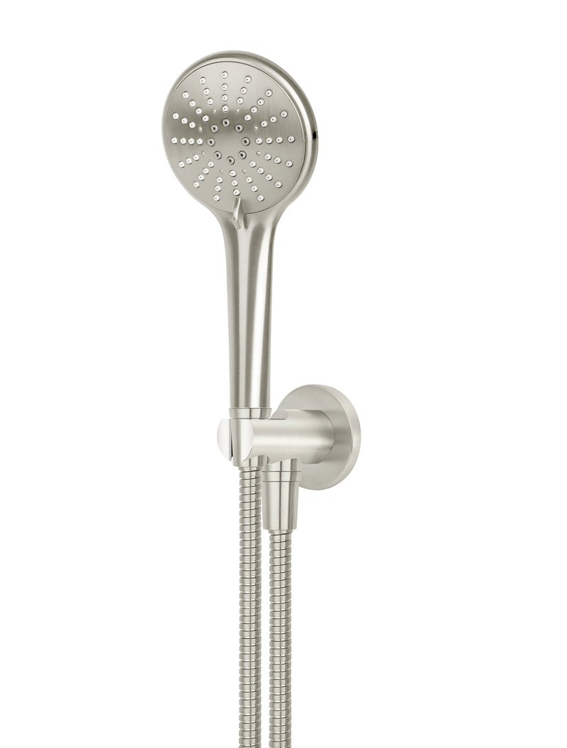 MEIR ROUND THREE FUNCTION HAND SHOWER ON FIXED BRACKET