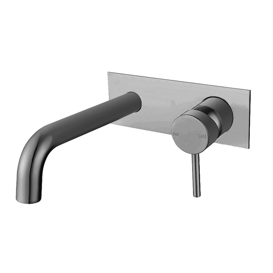 LUCID PIN WALL MIXER WITH SPOUT CURVED SPOUT