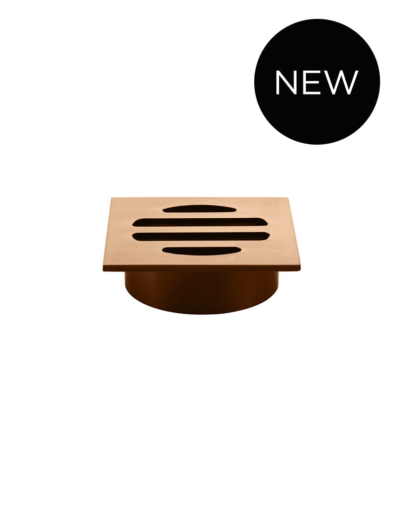MEIR SQUARE FLOOR GRATE SHOWER DRAIN 50MM OUTLET