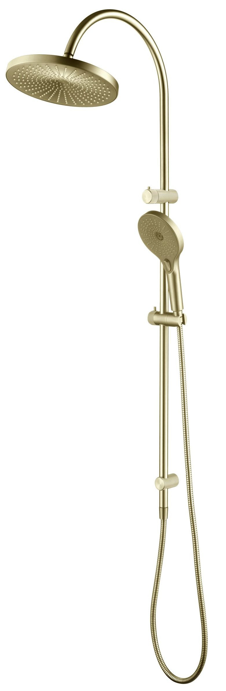 MICA FLUTED GOOSENECK SHOWER RAIL