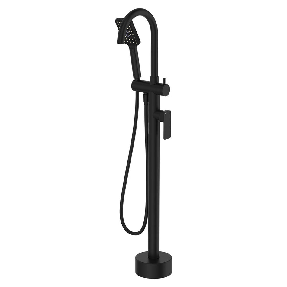 TONO FLOOR MOUNTED BATH MIXER WITH HAND SHOWER