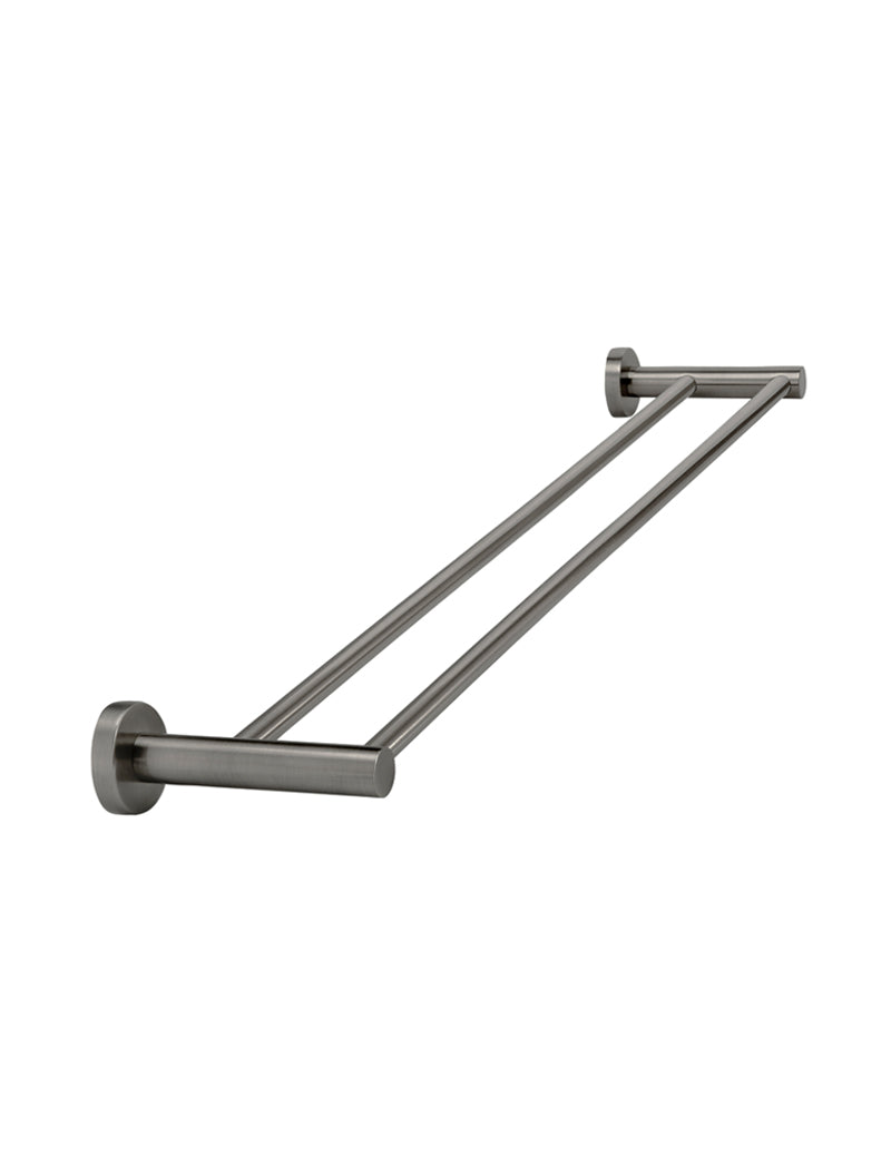 MEIR ROUND DOUBLE TOWEL RAIL 600MM