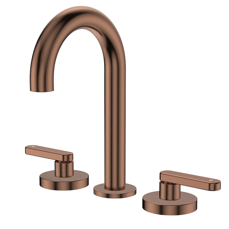 KAYA LEVER TAPS ROUND HOB SET