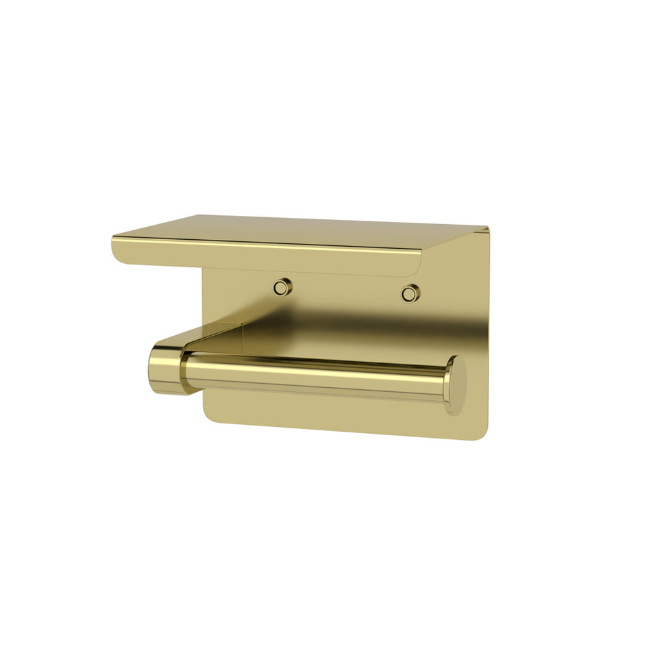 ELLE ELITE TOILET ROLL HOLDER WITH SHELF