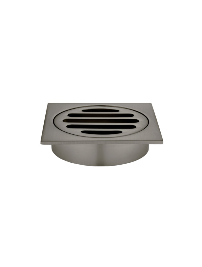 MEIR SQUARE FLOOR GRATE SHOWER DRAIN 80MM OUTLET