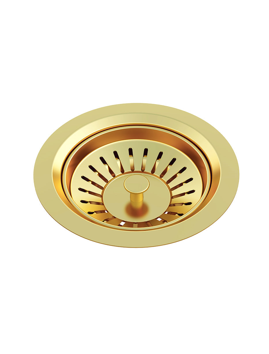 MEIR SINK STRAINER AND WASTE PLUG BASKET WITH STOPPER