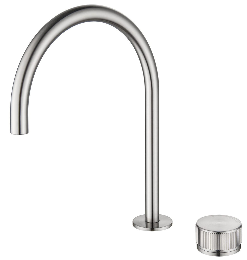 MICA FLUTED GOOSENECK HOB SINK MIXER