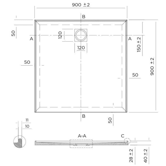Profile Shower Base