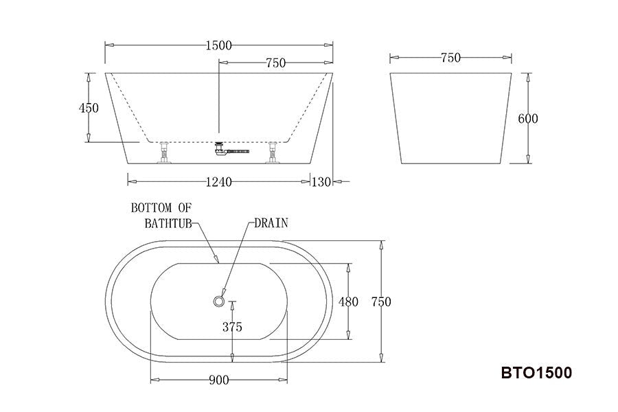 OSLO FREESTANDING OVAL BATH