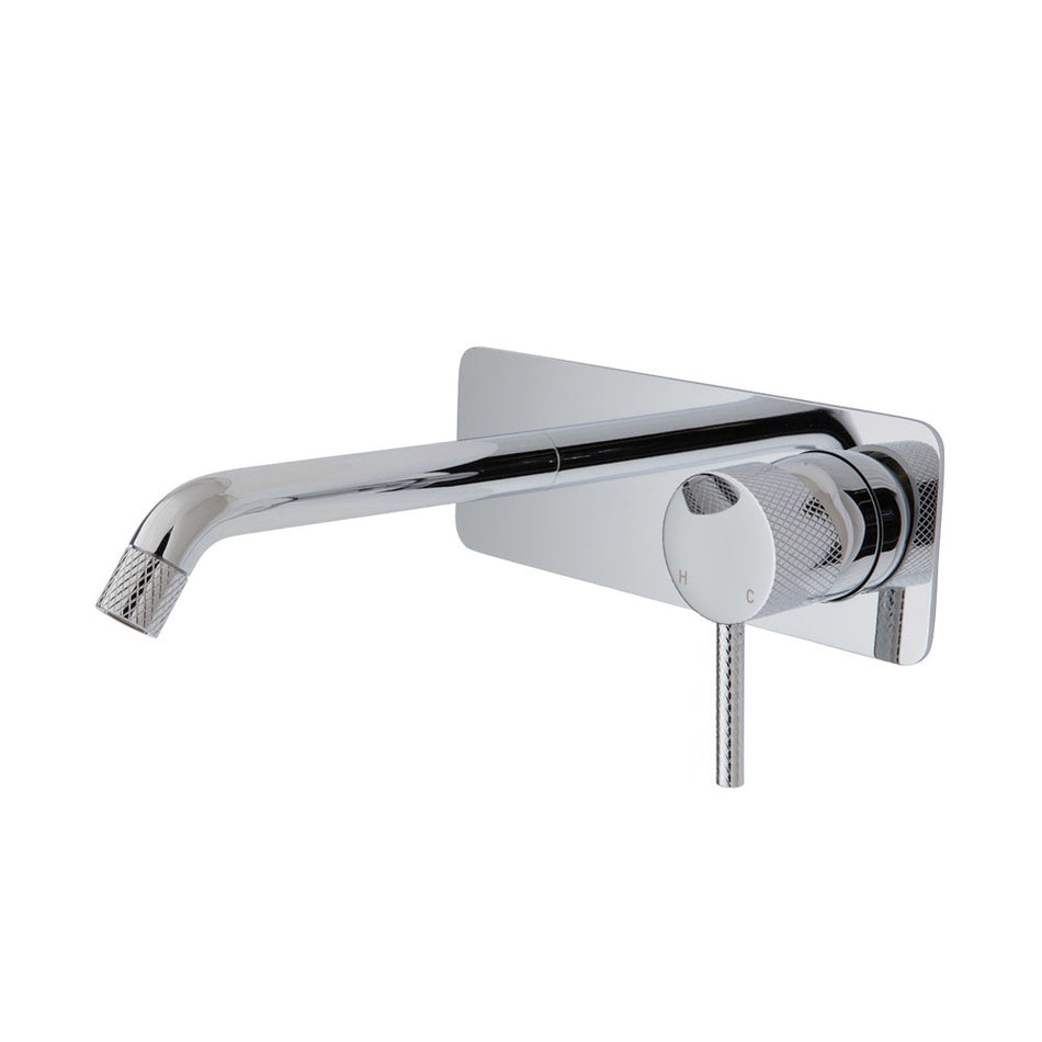 AXLE BASIN/BATH WALL MIXER WITH OUTLET