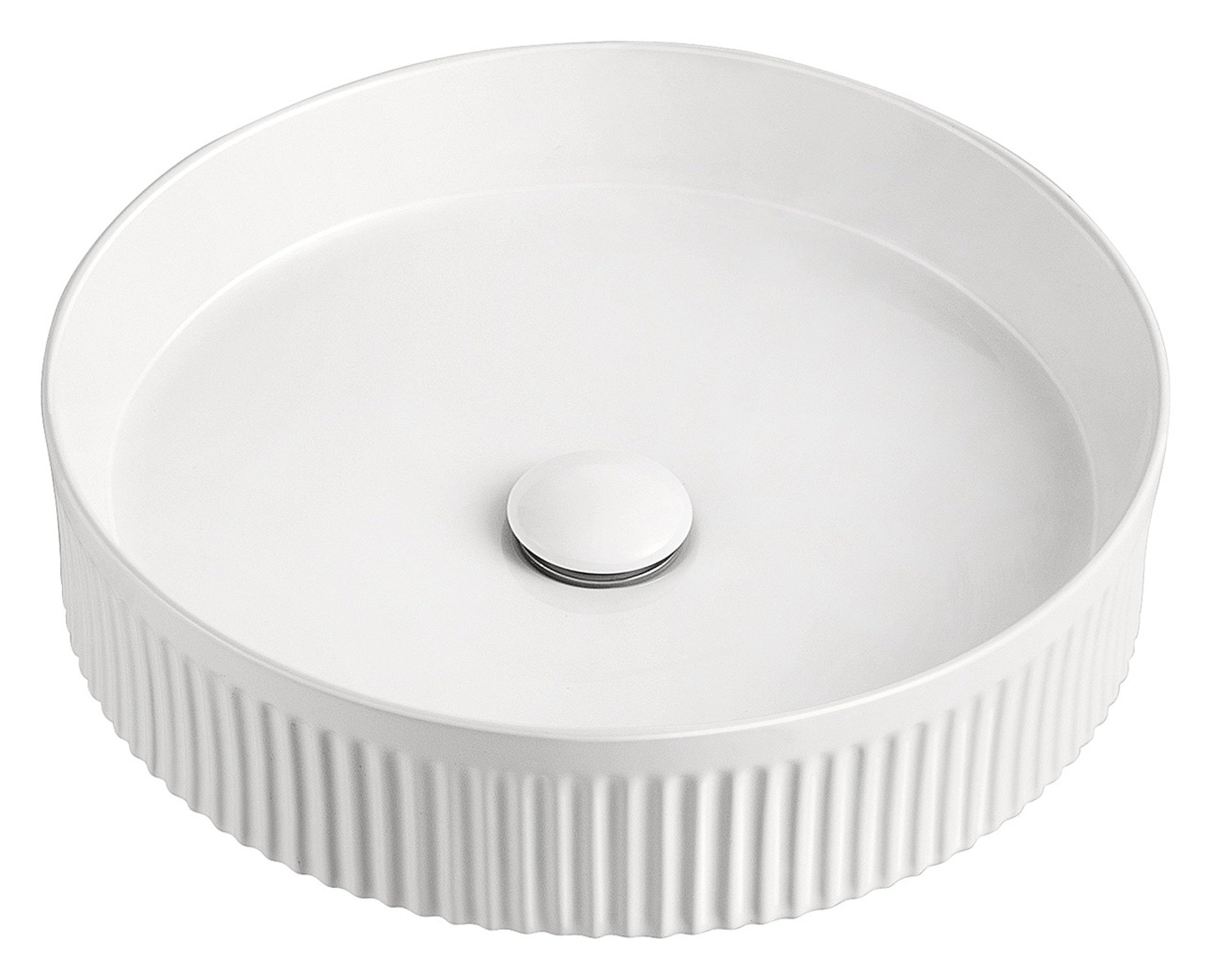 VIENNA FLUTED ROUND BASIN – Plumbed