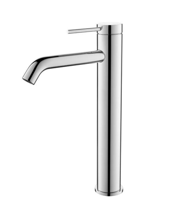 MICA TALL BASIN MIXER CURVED SPOUT