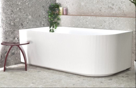 BRIGHTON FLUTED BACK TO CORNER BATH