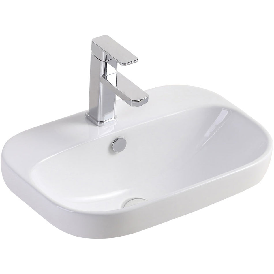 PARISSA SEMI INSET BASIN WITH TAP LANDING